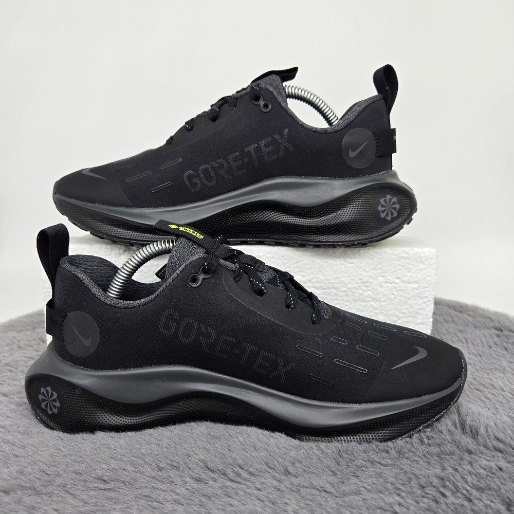 New Nike ReactX Infinity Run 4 Gore-Tex Black Volt Women's Running Shoes Size 6 - Picture 6 of 8